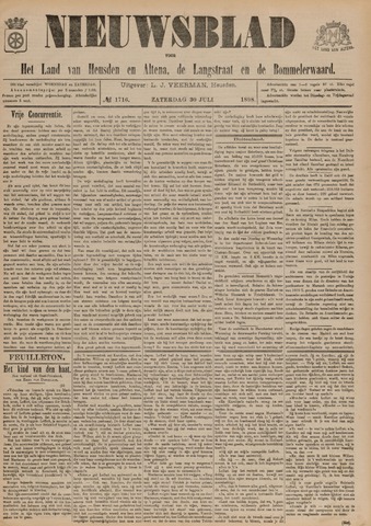 Nieuwsblad het land van Heusden en Altena de Langstraat en de Bommelerwaard 1898-07-30