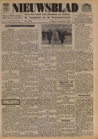 Nieuwsblad het land van Heusden en Altena de Langstraat en de Bommelerwaard 1950-08-11