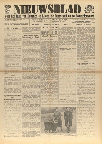 Nieuwsblad het land van Heusden en Altena de Langstraat en de Bommelerwaard 1942-04-22