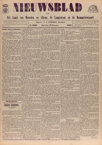 Nieuwsblad het land van Heusden en Altena de Langstraat en de Bommelerwaard 1907-01-19