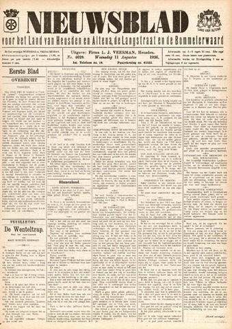 Nieuwsblad het land van Heusden en Altena de Langstraat en de Bommelerwaard 1926-08-11