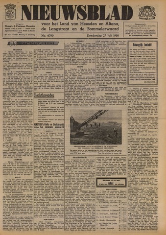 Nieuwsblad het land van Heusden en Altena de Langstraat en de Bommelerwaard 1950-07-27