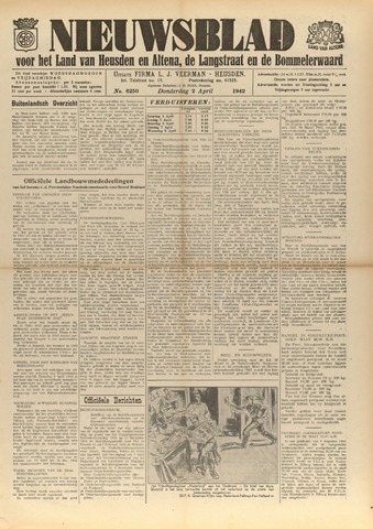 Nieuwsblad het land van Heusden en Altena de Langstraat en de Bommelerwaard 1942-04-02