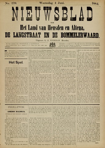 Nieuwsblad het land van Heusden en Altena de Langstraat en de Bommelerwaard 1884-06-04