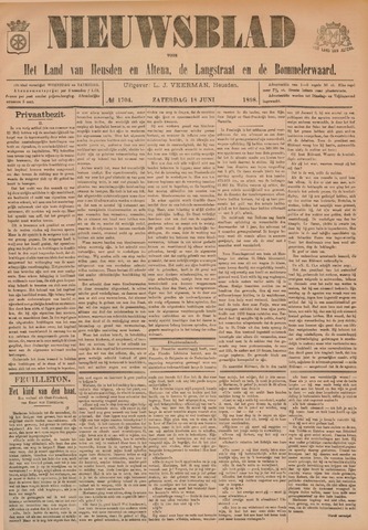 Nieuwsblad het land van Heusden en Altena de Langstraat en de Bommelerwaard 1898-06-18