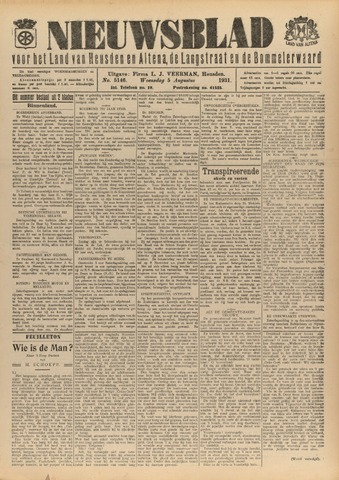 Nieuwsblad het land van Heusden en Altena de Langstraat en de Bommelerwaard 1931-08-05