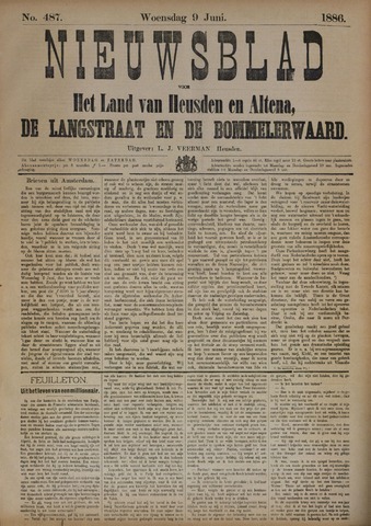 Nieuwsblad het land van Heusden en Altena de Langstraat en de Bommelerwaard 1886-06-09