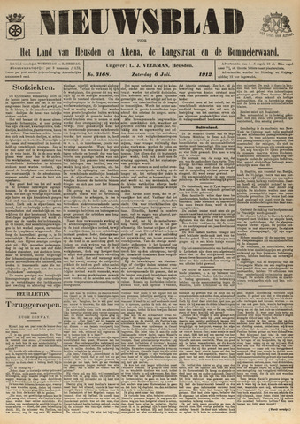 Nieuwsblad het land van Heusden en Altena de Langstraat en de Bommelerwaard 1912-07-06