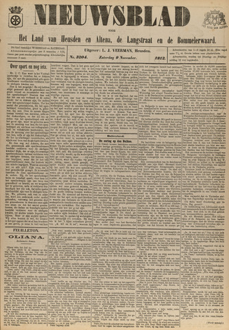 Nieuwsblad het land van Heusden en Altena de Langstraat en de Bommelerwaard 1912-11-09