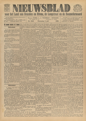 Nieuwsblad het land van Heusden en Altena de Langstraat en de Bommelerwaard 1933-07-05