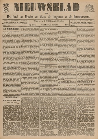 Nieuwsblad het land van Heusden en Altena de Langstraat en de Bommelerwaard 1898-02-09