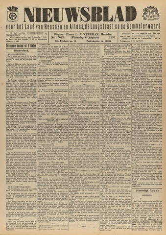 Nieuwsblad het land van Heusden en Altena de Langstraat en de Bommelerwaard 1930-08-06