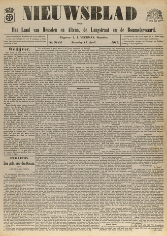 Nieuwsblad het land van Heusden en Altena de Langstraat en de Bommelerwaard 1912-04-13