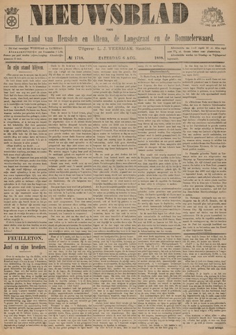 Nieuwsblad het land van Heusden en Altena de Langstraat en de Bommelerwaard 1898-08-06