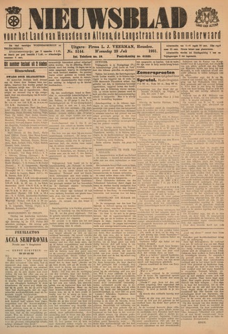Nieuwsblad het land van Heusden en Altena de Langstraat en de Bommelerwaard 1931-07-29
