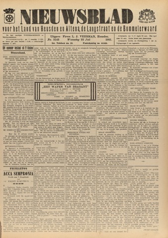 Nieuwsblad het land van Heusden en Altena de Langstraat en de Bommelerwaard 1931-07-22
