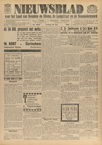 Nieuwsblad het land van Heusden en Altena de Langstraat en de Bommelerwaard 1933-05-26