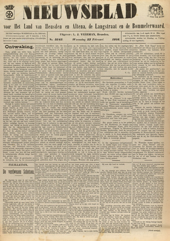 Nieuwsblad het land van Heusden en Altena de Langstraat en de Bommelerwaard 1916-02-23