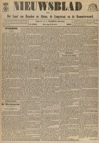 Nieuwsblad het land van Heusden en Altena de Langstraat en de Bommelerwaard 1912-10-05