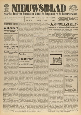 Nieuwsblad het land van Heusden en Altena de Langstraat en de Bommelerwaard 1935-09-13