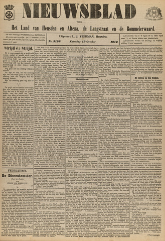 Nieuwsblad het land van Heusden en Altena de Langstraat en de Bommelerwaard 1912-10-19
