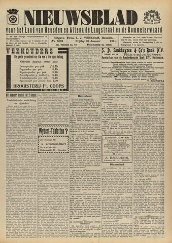 Nieuwsblad het land van Heusden en Altena de Langstraat en de Bommelerwaard 1931-01-30