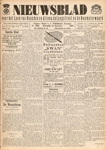 Nieuwsblad het land van Heusden en Altena de Langstraat en de Bommelerwaard 1926-09-15