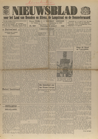 Nieuwsblad het land van Heusden en Altena de Langstraat en de Bommelerwaard 1942-01-14