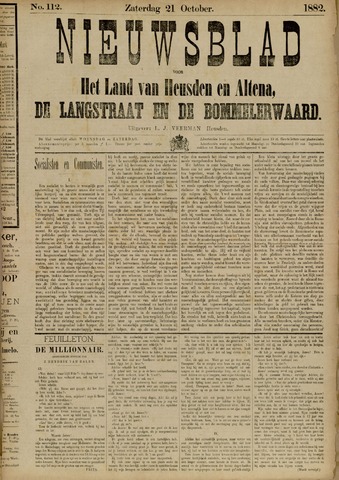 Nieuwsblad het land van Heusden en Altena de Langstraat en de Bommelerwaard 1882-10-21