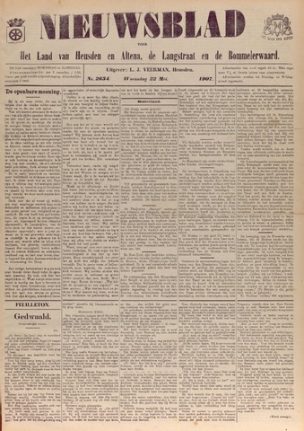 Nieuwsblad het land van Heusden en Altena de Langstraat en de Bommelerwaard 1907-05-22