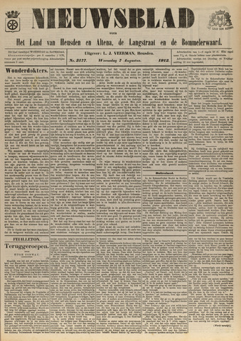 Nieuwsblad het land van Heusden en Altena de Langstraat en de Bommelerwaard 1912-08-07