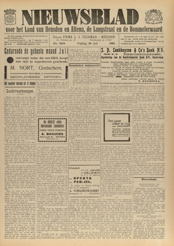 Nieuwsblad het land van Heusden en Altena de Langstraat en de Bommelerwaard 1935-07-26