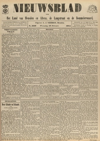 Nieuwsblad het land van Heusden en Altena de Langstraat en de Bommelerwaard 1914-02-18