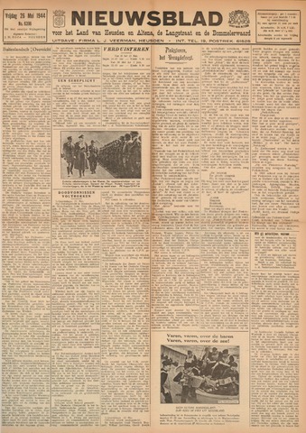 Nieuwsblad het land van Heusden en Altena de Langstraat en de Bommelerwaard 1944-05-26