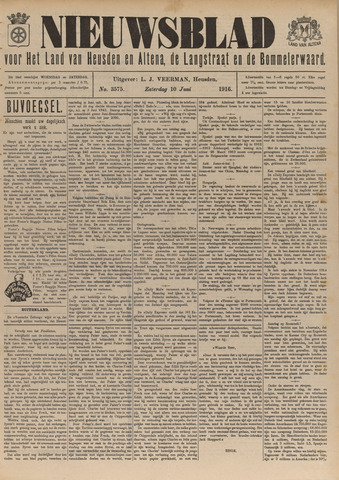 Nieuwsblad het land van Heusden en Altena de Langstraat en de Bommelerwaard 1916-06-10