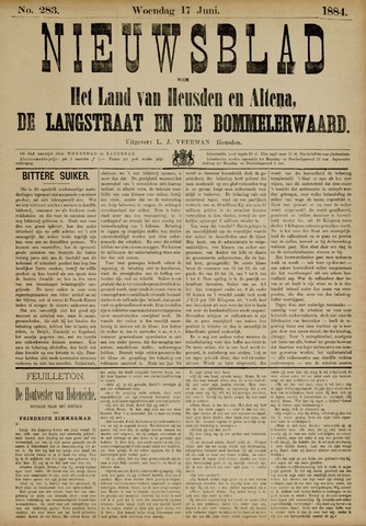 Nieuwsblad het land van Heusden en Altena de Langstraat en de Bommelerwaard 1884-06-17