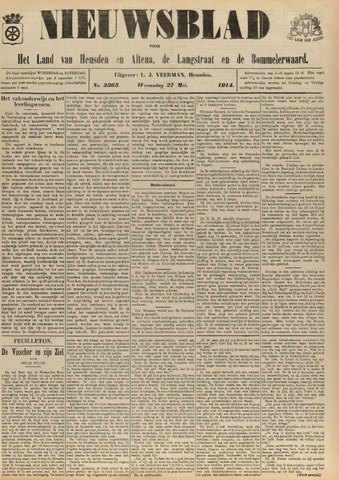 Nieuwsblad het land van Heusden en Altena de Langstraat en de Bommelerwaard 1914-05-27
