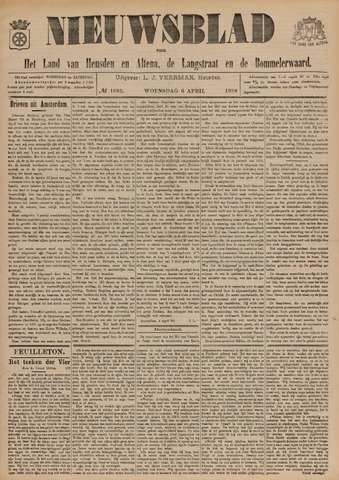 Nieuwsblad het land van Heusden en Altena de Langstraat en de Bommelerwaard 1898-04-06