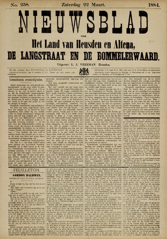 Nieuwsblad het land van Heusden en Altena de Langstraat en de Bommelerwaard 1884-03-22