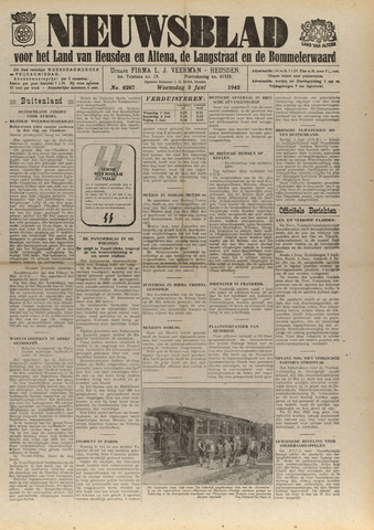 Nieuwsblad het land van Heusden en Altena de Langstraat en de Bommelerwaard 1942-06-03