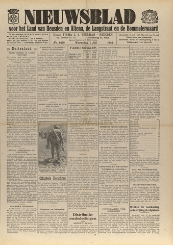 Nieuwsblad het land van Heusden en Altena de Langstraat en de Bommelerwaard 1942-07-01