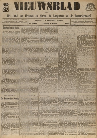 Nieuwsblad het land van Heusden en Altena de Langstraat en de Bommelerwaard 1914-10-03