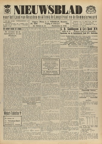 Nieuwsblad het land van Heusden en Altena de Langstraat en de Bommelerwaard 1931-02-06