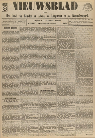 Nieuwsblad het land van Heusden en Altena de Langstraat en de Bommelerwaard 1912-11-20
