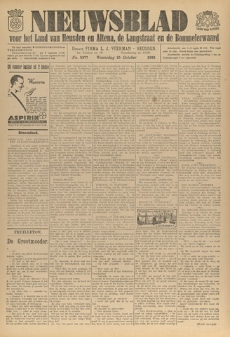Nieuwsblad het land van Heusden en Altena de Langstraat en de Bommelerwaard 1933-10-25