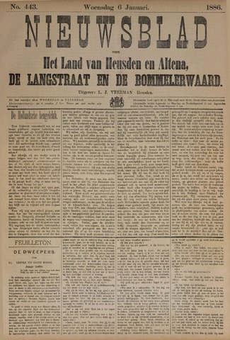 Nieuwsblad het land van Heusden en Altena de Langstraat en de Bommelerwaard 1886-01-06