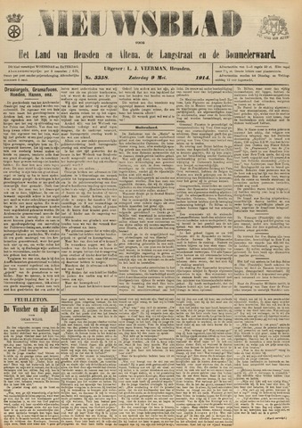 Nieuwsblad het land van Heusden en Altena de Langstraat en de Bommelerwaard 1914-05-09