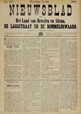 Nieuwsblad het land van Heusden en Altena de Langstraat en de Bommelerwaard 1884-05-14