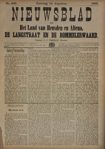 Nieuwsblad het land van Heusden en Altena de Langstraat en de Bommelerwaard 1886-08-14