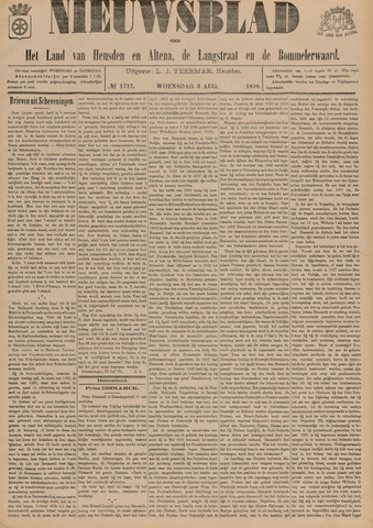Nieuwsblad het land van Heusden en Altena de Langstraat en de Bommelerwaard 1898-08-03